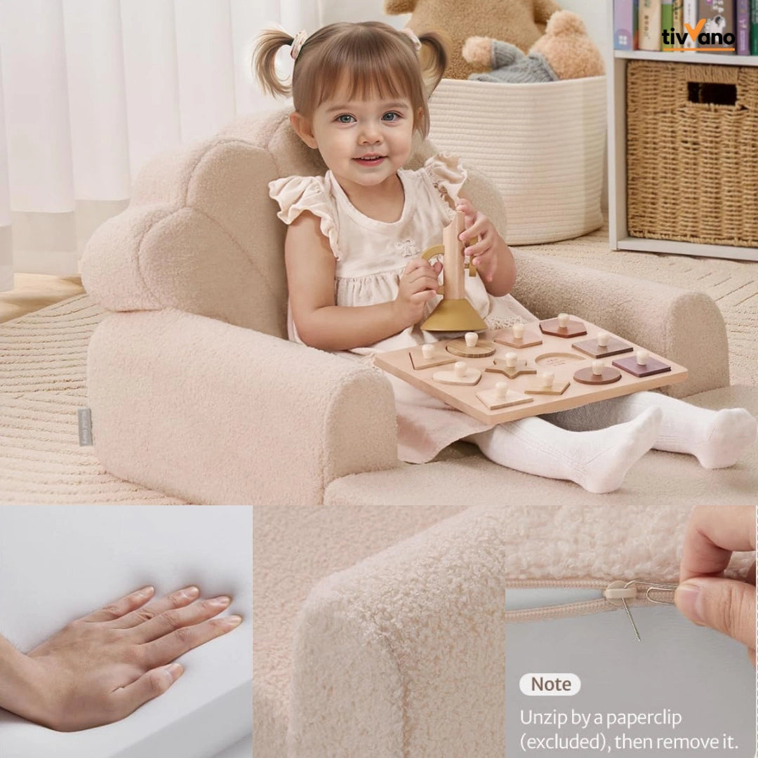 Tivvano™ -  2 in 1 Soft Toddler Couch